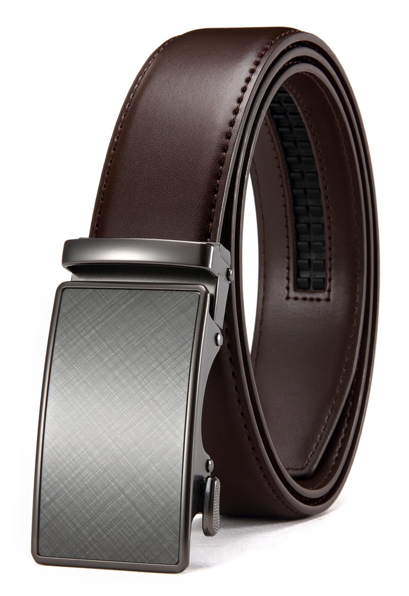 CHAOREN Mens Belt - Mens Ratchet Belt Leather 1 3/8" for Dress Pant - Micro Adjustable Belt Fit Everywhere - Image 1